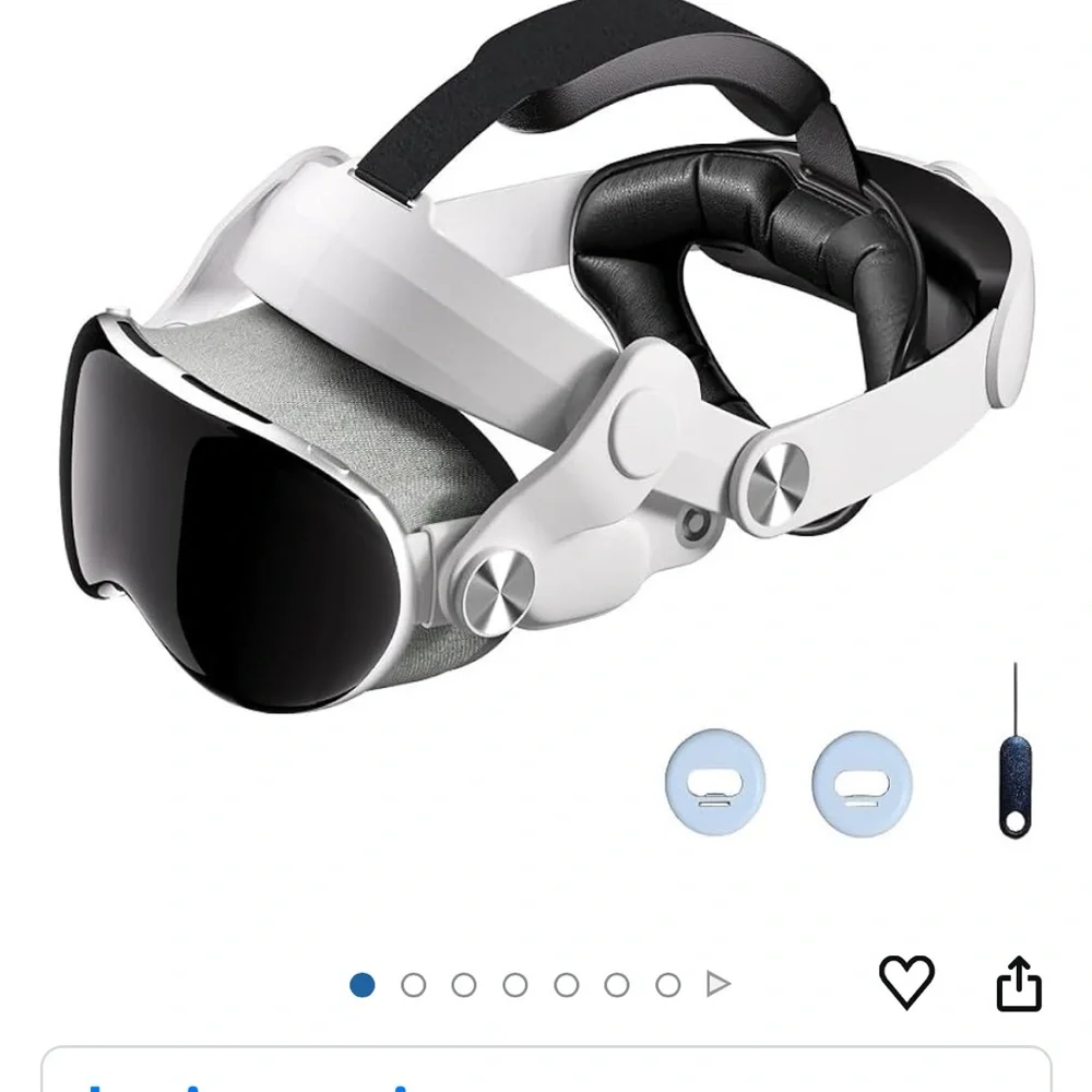Apple Vision Pro Head Strap - Silver and Black